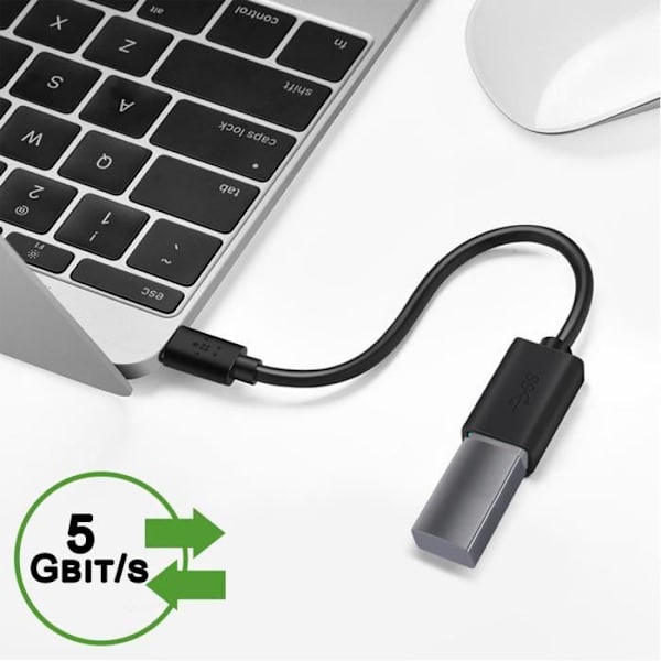 USB-C til USB 3.0 Hun - BELKIN - Sort - OTG - 3A - 5 Gbit/s