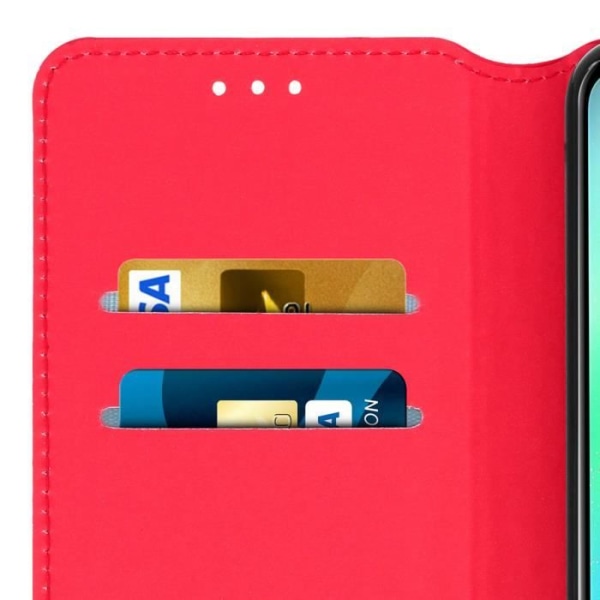 Etui Folio - Honor - 10 - Øko-læder - Rød - Støttefunktion - Kortholder Röd