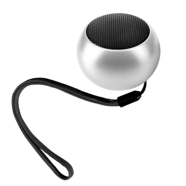 Moxie Iron Boom Mini Silver trådlös Bluetooth-högtalare - 3h batteritid - Ultrakompakt design