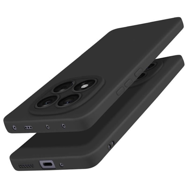 Siliconfodral för Redmi Note 14 Pro och 14 Pro Plus med skydd för kameran i svart Svart