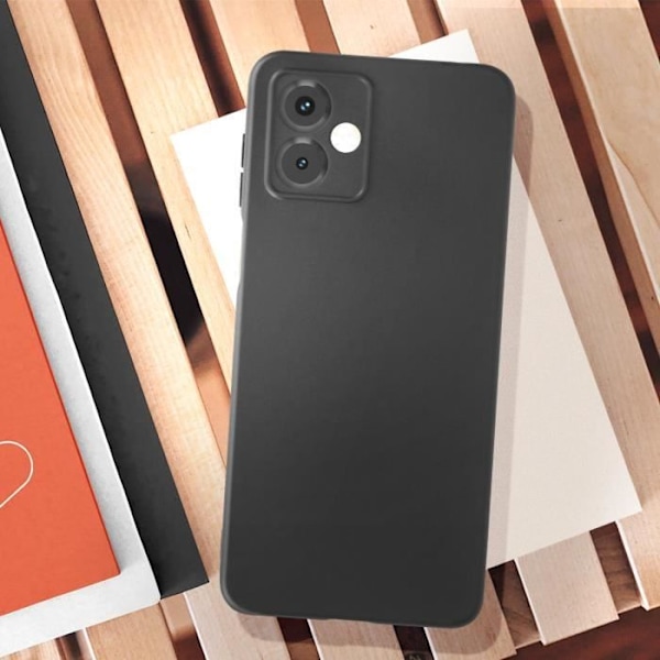 Coque för Motorola Moto G14 - AVIZAR - Klassisk Fodral - Mjuk - Svart - Matt Svart
