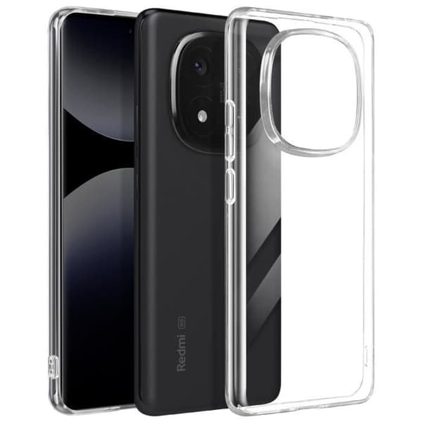 Coque - Mayaxess - Xiaomi Redmi Note 14 Pro/Pro Plus - Mjuk silikon - Transparent - Lätt Transparent
