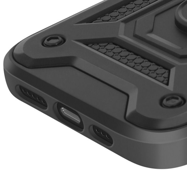Coque för iPhone 16e Magnetisk Ring Kameraskydd Svart Svart