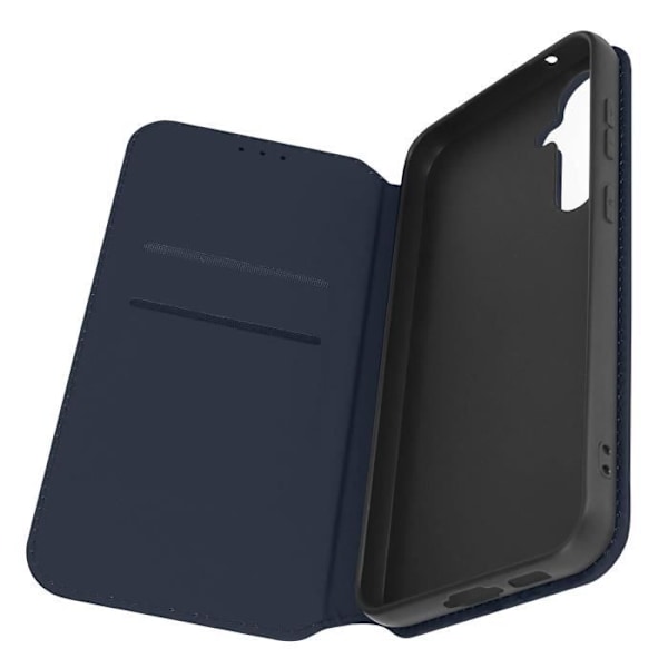 Fodral till Samsung Galaxy S23 FE - AVIZAR - Korthållare Video Support Magnetic Flip - Blå Blå