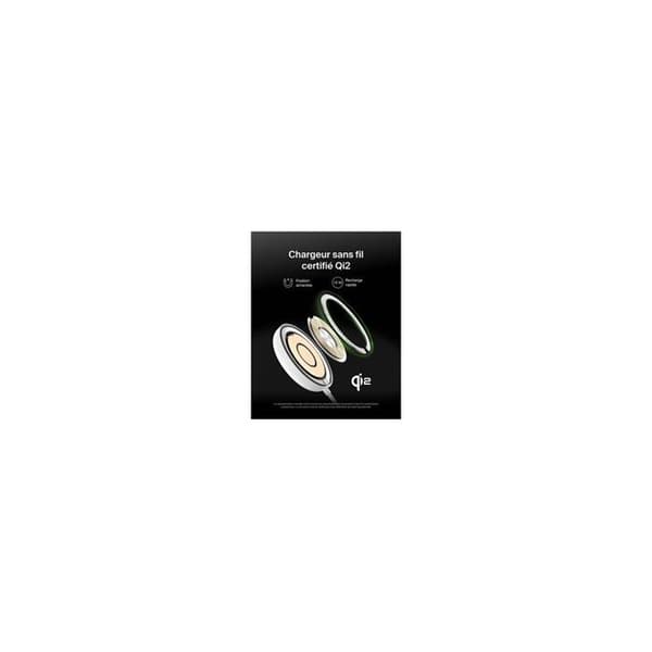 Trådløs oplader - BELKIN - Magsafe Qi2 Pad - 15W - Magnetisk justering - Foldbart stativ