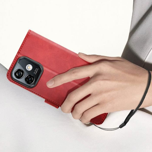 Ulefone Note 16 Pro Folio Etui Rødt etui