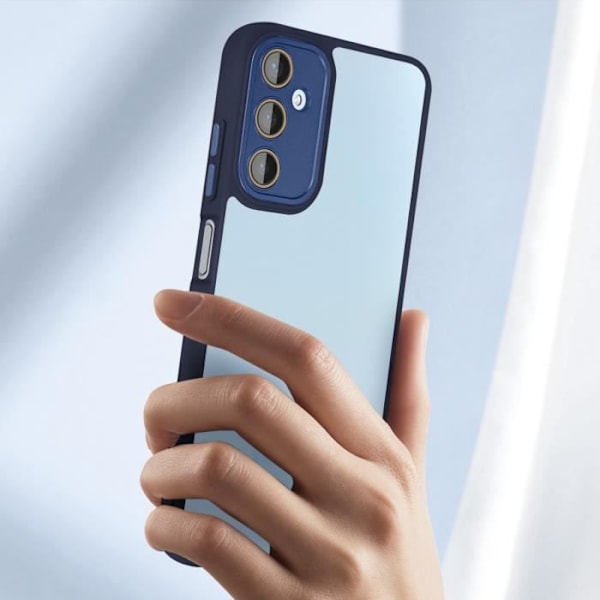 Suojakuori Samsung Galaxy A25 5G:lle - AVIZAR - Savustettu kova selkä - Suojattu kameralohko - Midnight Blue Blå