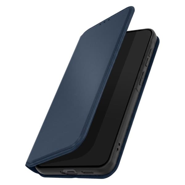 Flip Cover til Galaxy A57 Magnetisk Stand Funktion Classic Edition Mørkeblå Blå