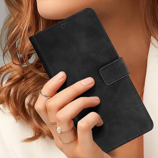 Etui til Xiaomi 14 Ultra - AVIZAR - Wallet Flip Video Support - Sort Svart