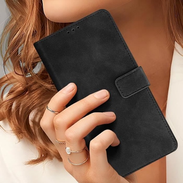 Fodral till Xiaomi 14 Ultra - AVIZAR - Wallet Flip Video Support - Svart Svart