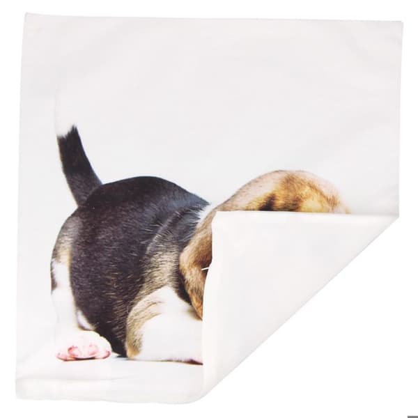 Pudevarn - AVIZAR - Beagle - 40x40 cm - Multifarvet - Syntetisk Vit