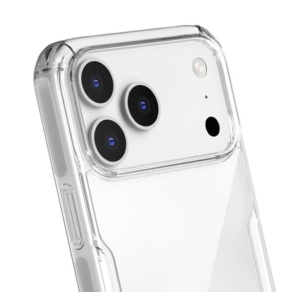 Cover til iPhone 17 Pro Max Model Nature TPU Pro Design Bi-materiale Nillkin Transparent Vit