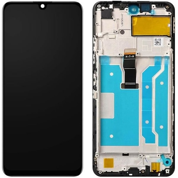 LCD-skærm - Huawei - P smart 2021 - Udskiftning - Berøringsglas - Sort Svart