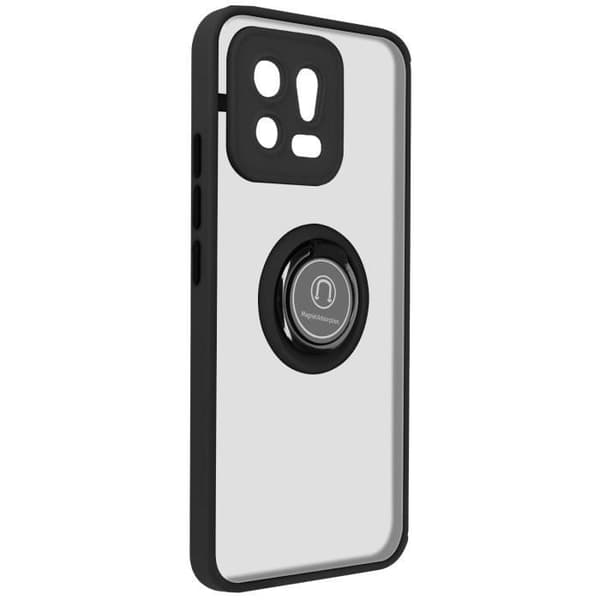 Cover til Xiaomi 13 - AVIZAR - Ringrip - Holdring - Sort - Hård Svart