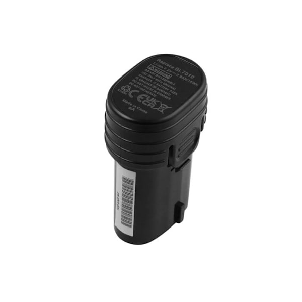 Ersättningsbatteri för Makita TD020 / BL7010 Li-ion 7,2V 2000mAh 14Wh Svart Svart