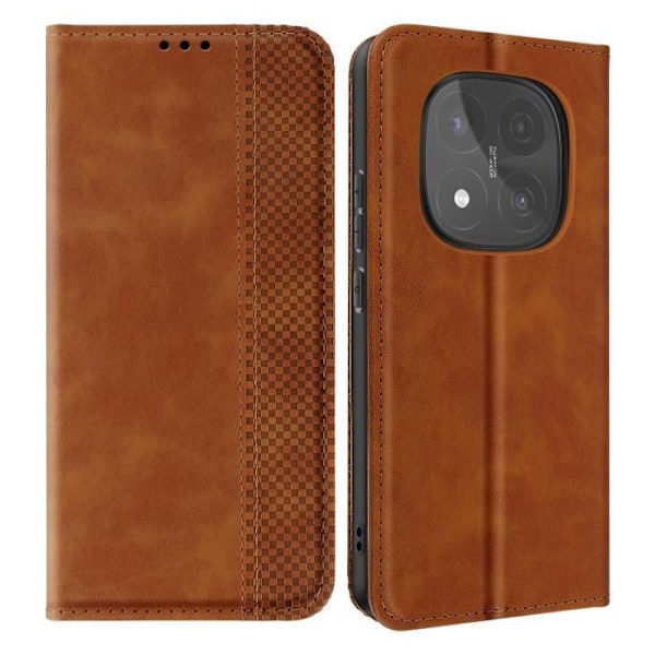 Hus til Xiaomi Redmi Note 14 Pro og Pro Plus Brun kastanj