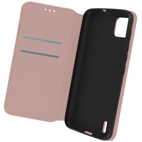 "Housse Folio - Det nya fodralet - Wiko Y62 - Rosé - Videostöd - Heltäckande skydd" Rosa
