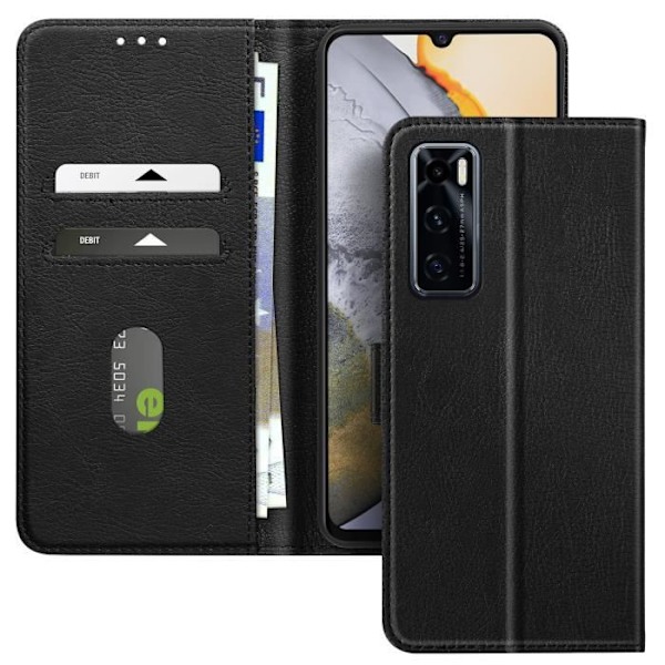 Vivo Y70 Lompakko ja Videotuki Musta Svart