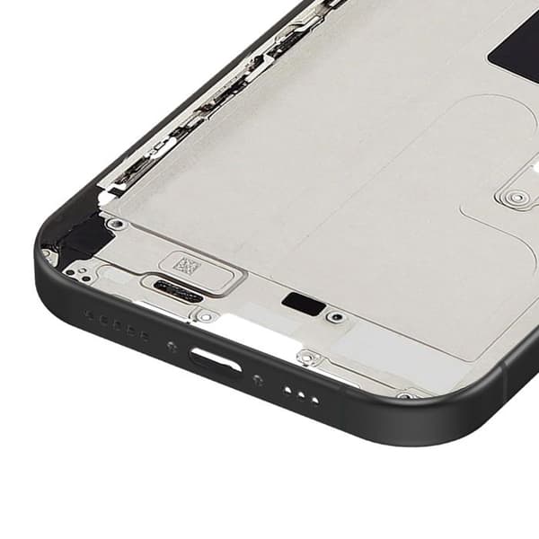 Erstatningscentralchassis til iPhone 16 Pro Max Sort Svart