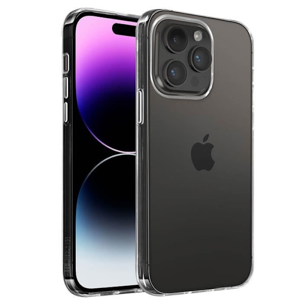 iPhone 14 Pro Silikon Mjukt Flexibelt Tunt Gelfodral 0,3 mm Transparent Transparent