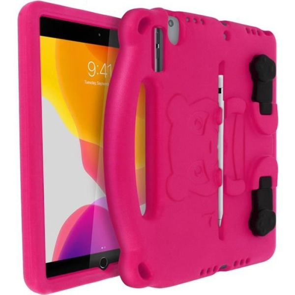 Fodral iPad 2019 10.2 Child Panda Stötsäker EVA Foam Fot Support Video Rosa