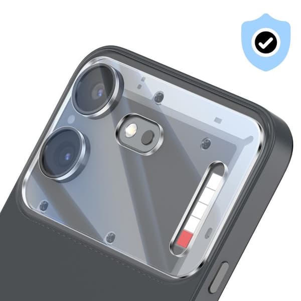 Skyddskamera för Nothing Phone (4b) i Härdat Glas 9H Stötsäker Transparent Vit