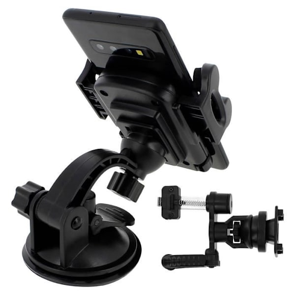 Supportbil - Akashi - 3 i 1 - Sort - 360° roterende - Kompatibel med smartphones 45-110mm Svart