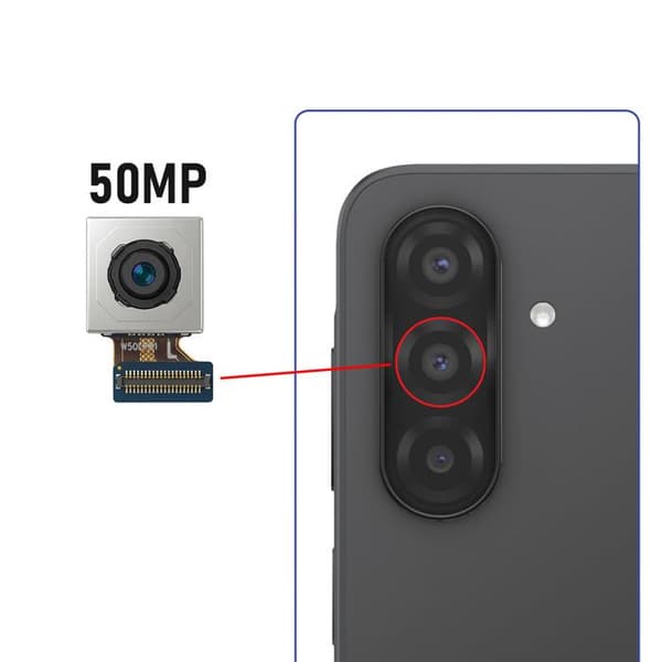 Bagkamera til Samsung Galaxy A17 5G / 4G Hovedsensor 50MP Sort Svart