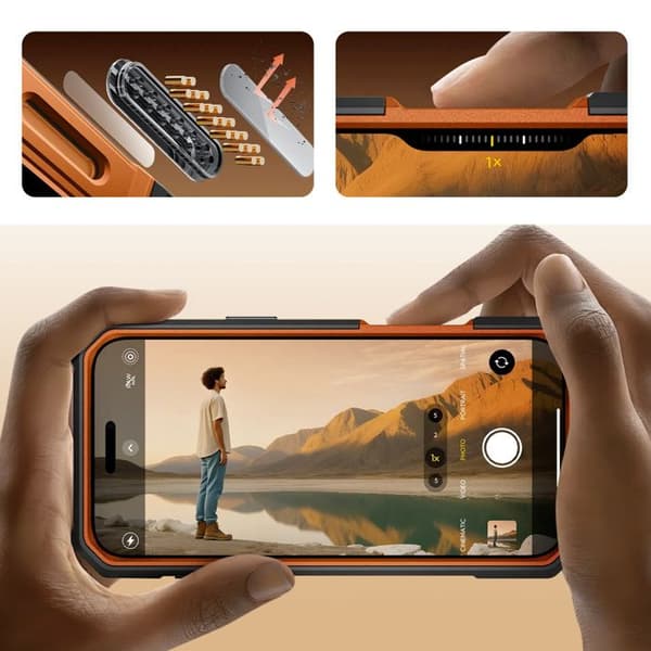 Coque Intégrale til iPhone 17 Pro MagSafe Serie Unicorn Beetle Grip Pro Supcase Orange Apelsin