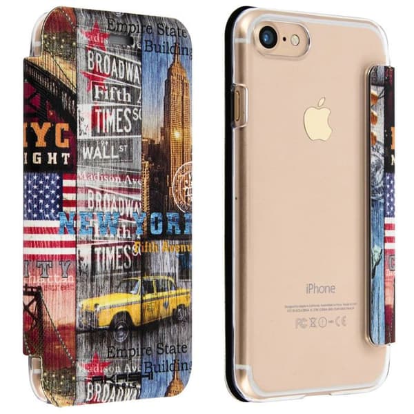 Etui för iPhone 7 / 8 Serie New York Sunset - Akashi