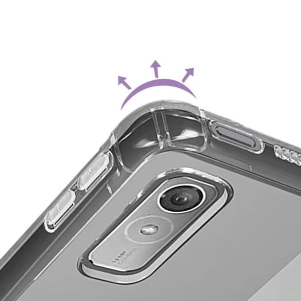 Coque Bumper - AVIZAR - Classic Bump - Iskunkestävä Pehmeä - Valkoinen - 7" Vit