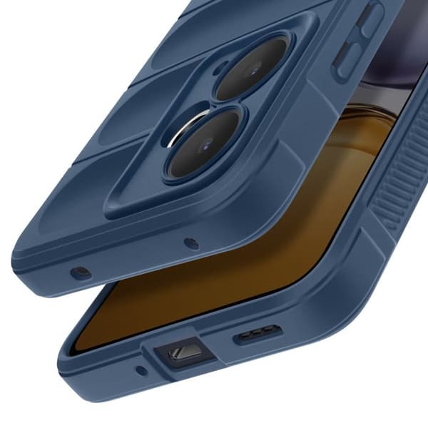 Coque för Realme 14T Stötstålig Silikon Blå Natt Mørkeblå