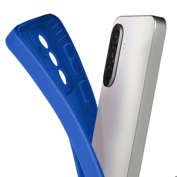 Silicone Cover til Galaxy A37 med Forstærkning til Kamera Blå Blå