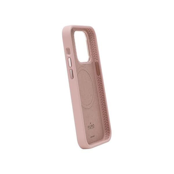 Puro MagSafe -siliconekuori iPhone 15 Plus Rose Rose