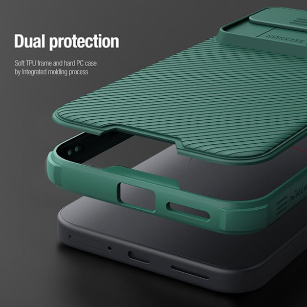 Coque för Google Pixel 9 Pro XL - Nillkin CamShield Pro - Grön grön
