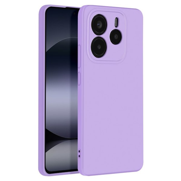 Skal för Xiaomi Redmi Note 14 5G Semi-stiff Soft-touch Anti-fingeravtryck Lila Lila