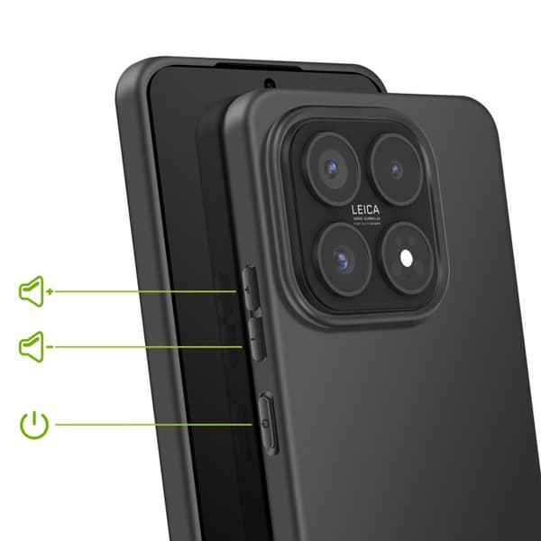 Silicone Cover til Xiaomi 17 Blød Beskyttelse Mayaxess Sort Svart