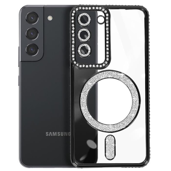 Coque - AVIZAR - Samsung Galaxy S22 - Rigide - Sort - Beskyttelse af kameraenhed Svart