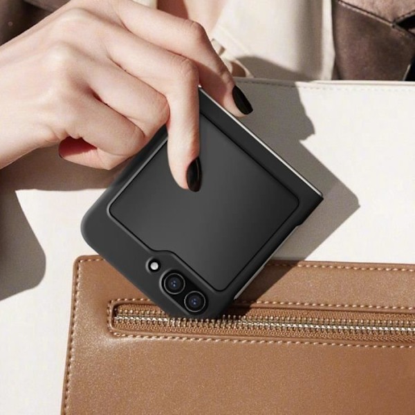MagSafe Taske til Samsung Galaxy Z Flip 5 - AVIZAR - Hård - Slankt Design - Sort Svart