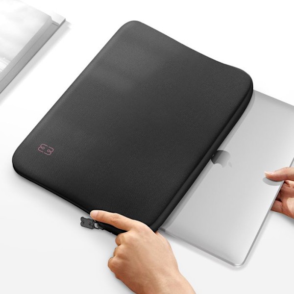 Pochette til MacBook Pro Retina 13 Ultra tynd Soft touch Basic Slim MW Sort Svart