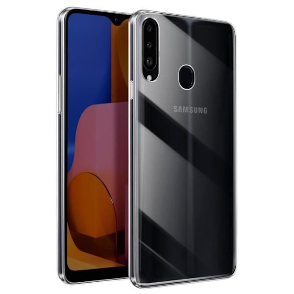 Siliconefodral för Samsung Galaxy A20s, tunt, lätt och transparent design Transparent