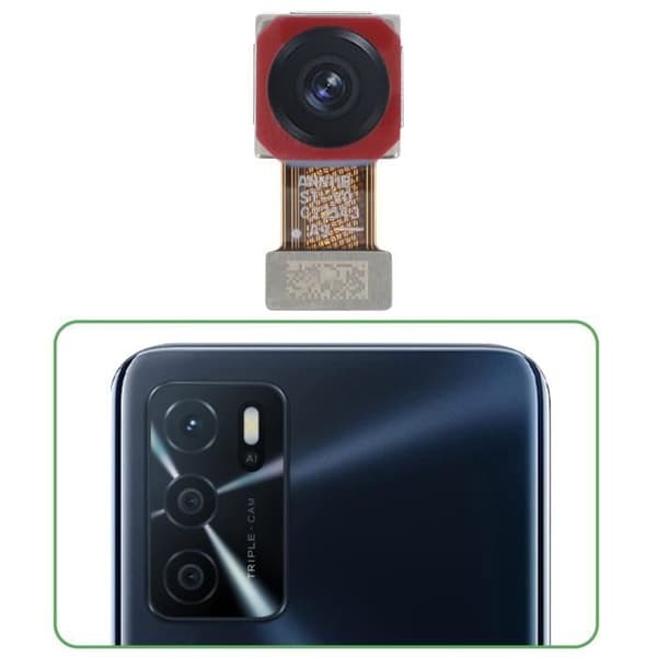 Bagkamera - AVIZAR - Oppo A54s - Sort - Udskiftning af hovedsensor Svart