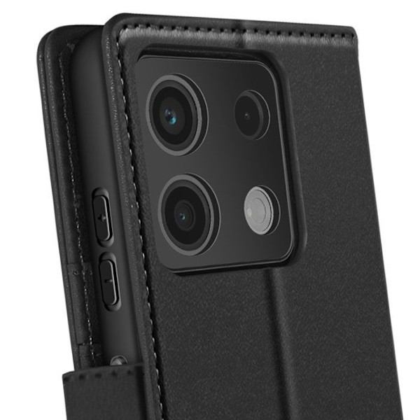 Étui pour Xiaomi Redmi Note 13 5G Coque Détachable Mayaxess Noir Svart