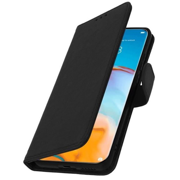 Foliofodral - AVIZAR - Huawei P40 - Silikongele - Magnetiserad - Videostöd Svart