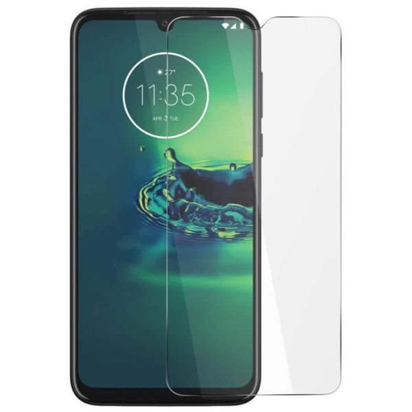 Motorola Moto G8 Plus Skärmfilm härdat glas 9H Anti-fingeravtryck - Genomskinlig Vit