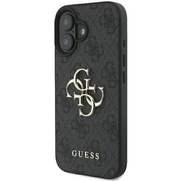 Guess 4G Big Logo Case iPhone 16 6,1" mustalle - GUHCP16S4GMGGR