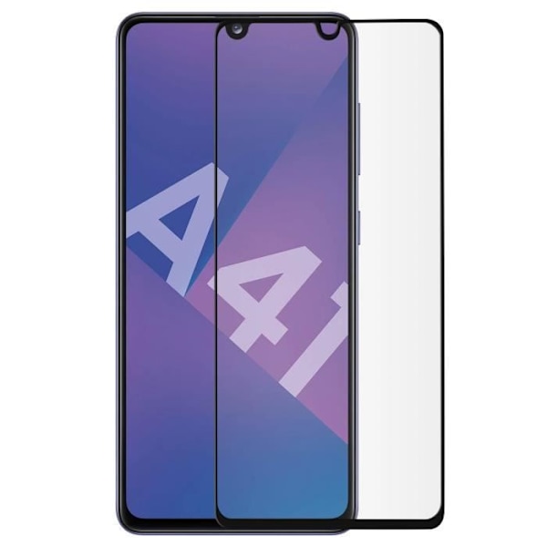 Kaareva karkaistu lasi näytönsuoja Samsung Galaxy A41 - AVIZAR - Musta - Läpinäkyvä - Ultraohut Svart