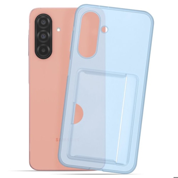Coque för Samsung A26 Kortficka Silikon Soft touch Original Samsung Blå Blå