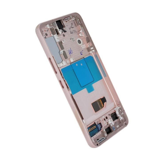 Täydellinen Block Samsung Galaxy S22 LCD-näyttö Kosketuslasi Alkuperäinen Samsung pinkki