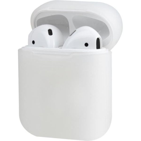 Vitt silikonskydd för Airpods 1 och 2